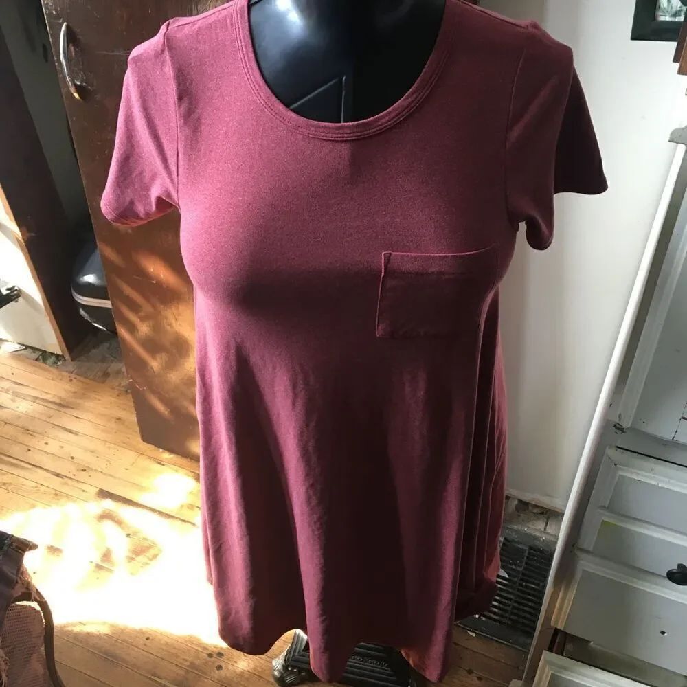 Lularoe dark pink high low XXS swing dress